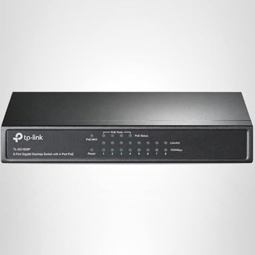 NWT TP-LINK SG1008P 8-port Gigabit Desktop Switch with 4-Por
